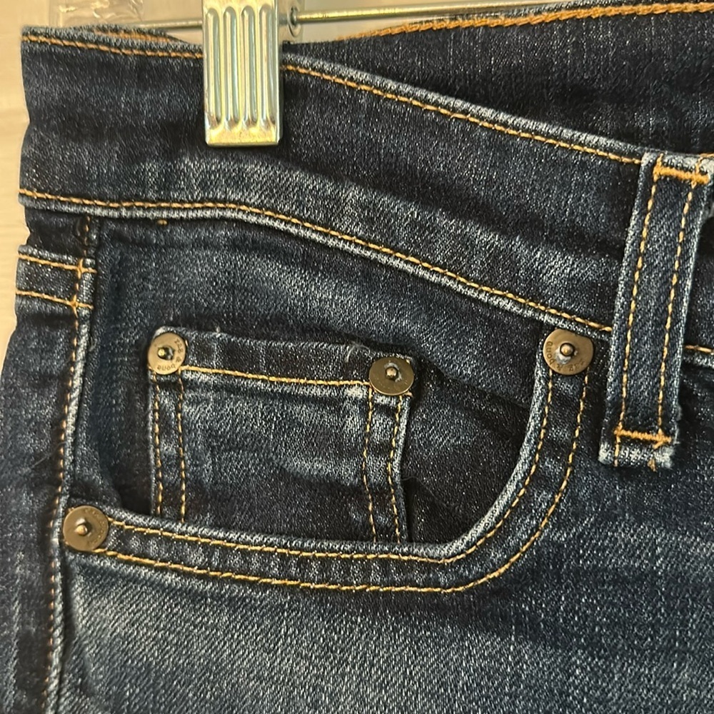 Women’s Rag & Bone Dark Blue Stretch Denim Straight Leg Jeans Size 26 - Picture 4 of 8